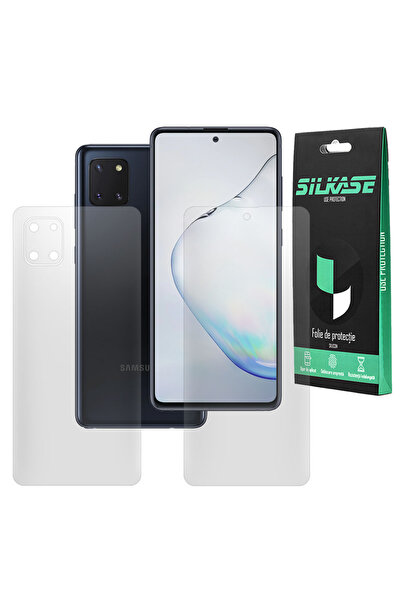 SILKASE Set 2 folii mate pentru Samsung Note 10 LITE, protectie telefon, silicon