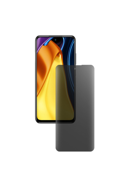 SILKASE Folie privacy mata pentru Xiaomi Poco M3 Pro 5G, protectie ecran, sil...