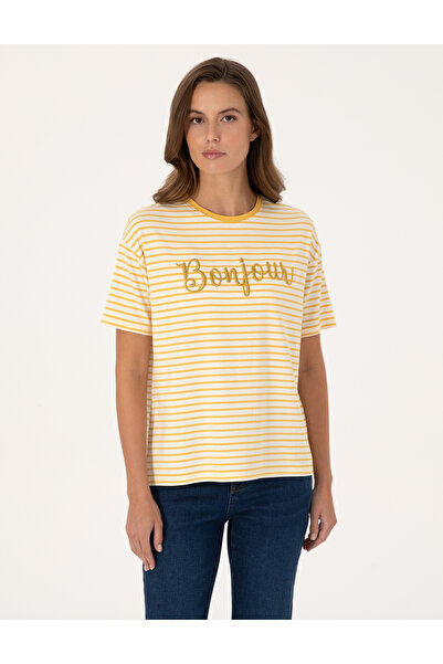 Pierre Cardin Κίτρινο μπλουζάκι Comfort Fit 50301458-VR044