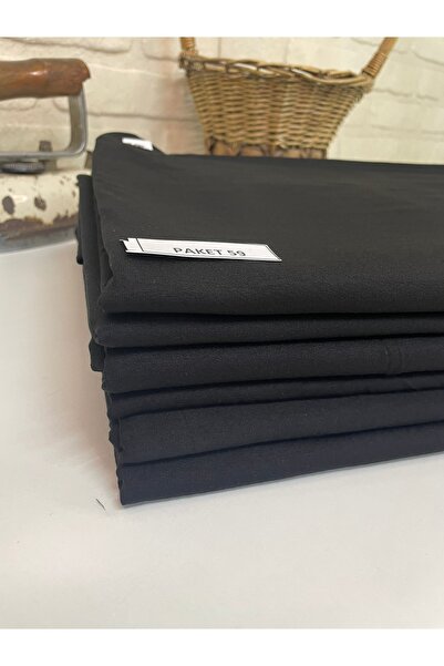 EGE DESIGN Viscose Lyc Combed Cotton 6 Colors Pack Black Total 11.50 Meters