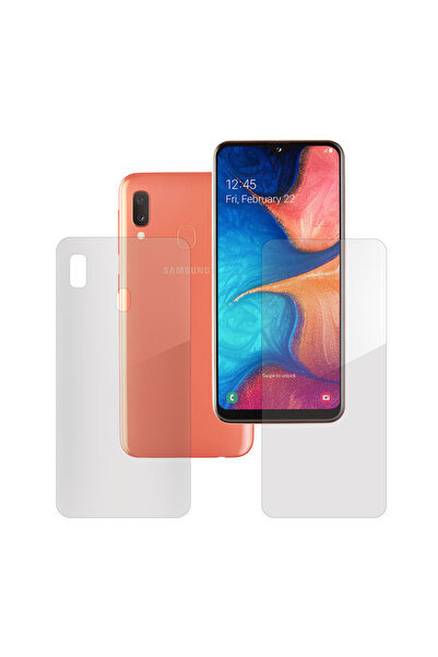 SILKASE Set of 2 foils for Samsung A20e, phone protection, silicone