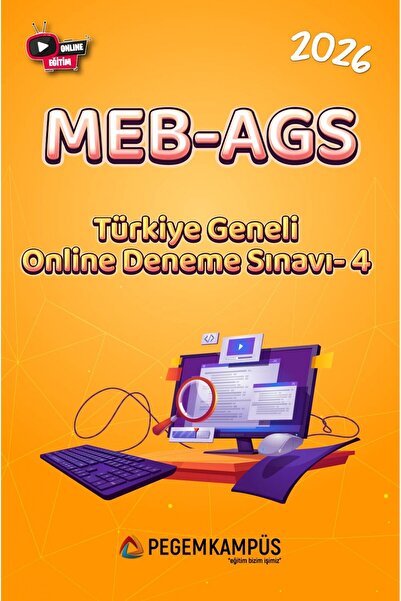 Pegem Akademi Yayıncılık 2026 MEB-AGS Türkiye Geneli Online Deneme Sınavı-4