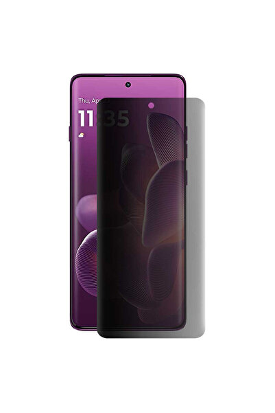 SILKASE Folie privacy mata pentru Motorola Edge 60 Pro, protectie ecran, silicon