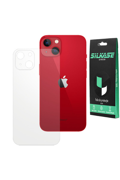 SILKASE Folie spate mata pentru Apple iPhone 13 Mini, protectie spate, silicon
