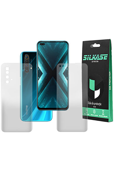 SILKASE Set of 2 matte films for Realme X3, phone protection, silicone