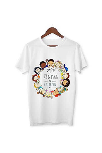 ALPŞAN TİCARET Μπλουζάκι 23 Απριλίου Μπλουζάκι 23 Απριλίου Λευκό μπλουζάκι γι...
