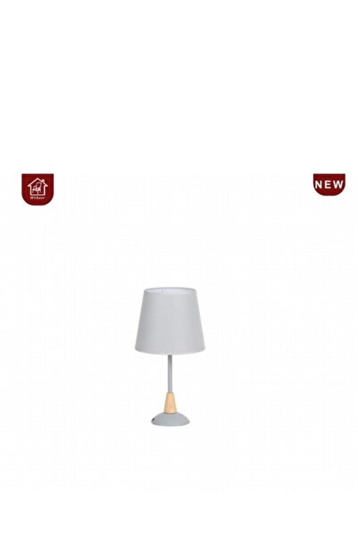 Barigo Modern Table Lamp Featuring a White Base and Wooden Element