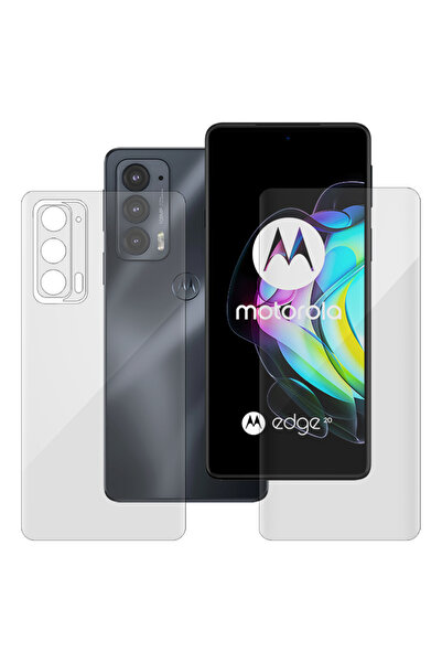 SILKASE Set of 2 foils for Motorola Edge 20, phone protection, silicone
