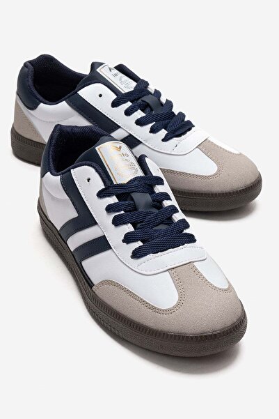 CCWAY AYAKKABI Pantofi sport de damă cu șireturi, cu talpă plată, cu două feț...