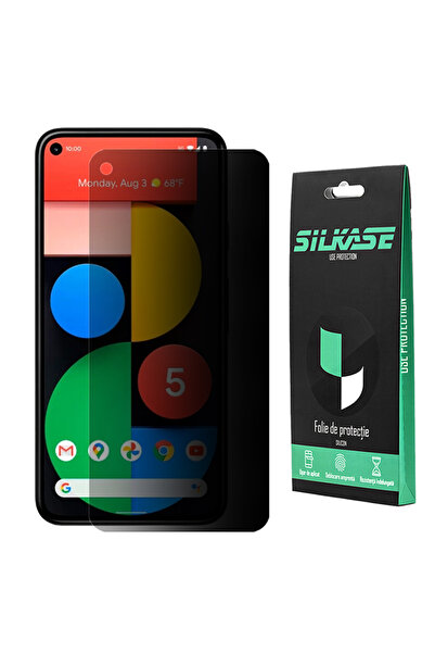 SILKASE Folie privacy pentru Google Pixel 5, protectie ecran, silicon