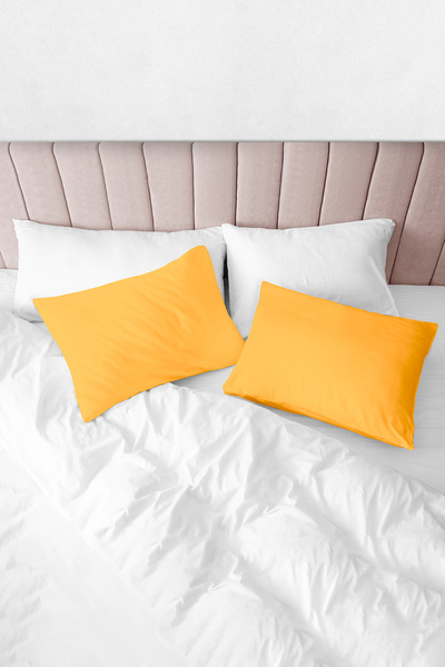 Monolisse طقم غطاء وسادة أكفيل مصنوع من القطن العضوي بنسبة 100% - 50x70 سم بل...