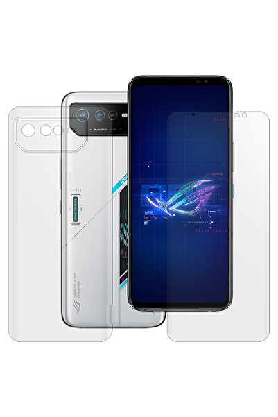 SILKASE Set of 2 matte films for ASUS ROG Phone 6, phone protection, silicone