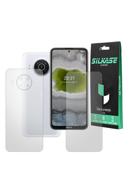SILKASE Set of 2 matte foils for Nokia X10, phone protection, silicone
