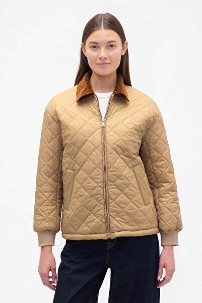 GAP Women's / Girls' V-Quilted Puffer Fashion Jkt Model Code: 800579001Brown