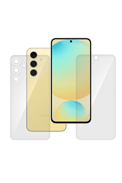 SILKASE Σετ 2 προστατευτικών μεμβρανών για Samsung Galaxy S24 FE, προστασία τ...