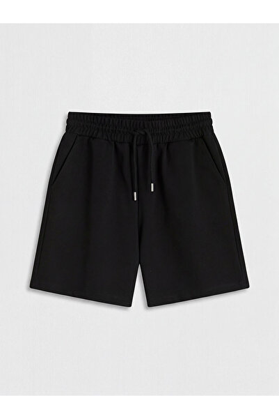 LC Waikiki Black Elastic Waist Women's Shorts