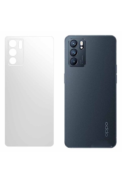 SILKASE Ματ μεμβράνη πλάτης για Oppo Reno6 5G, προστασία πλάτης, σιλικόνη