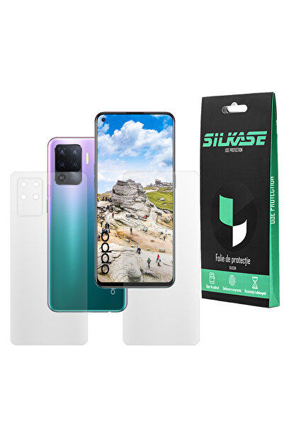 SILKASE Set of 2 matte films for Oppo Reno 5 Lite, phone protection, silicone