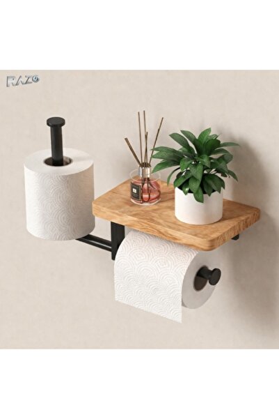 Razo Toilet Paper Holder with Shelf