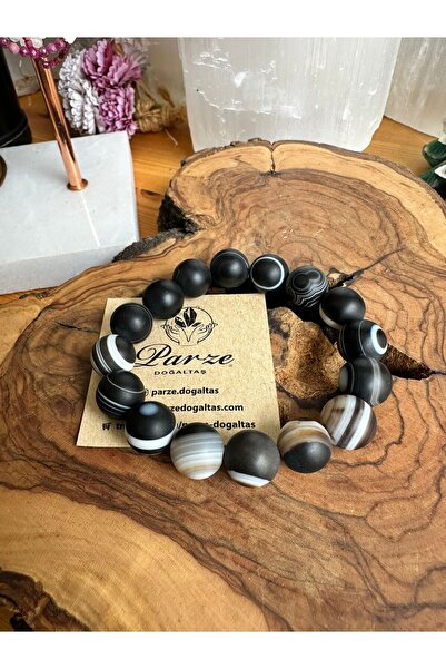 parze doğaltaş Suleiman Agate Natural Stone Bracelet