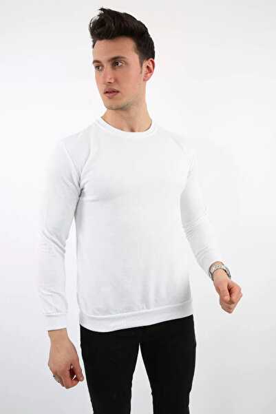 MORADO SE SIENTE PERFECTO Two Thread Plain Crew Neck Men's Casual Sweatshirt