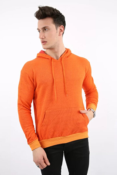 MORADO SE SIENTE PERFECTO Two Thread Hooded Kangaroo Pocket Men's Casual Swea...