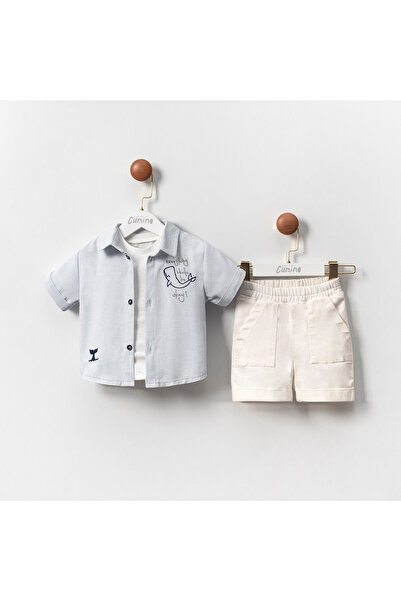 Cumino Fish Embroidered Boy's Suit