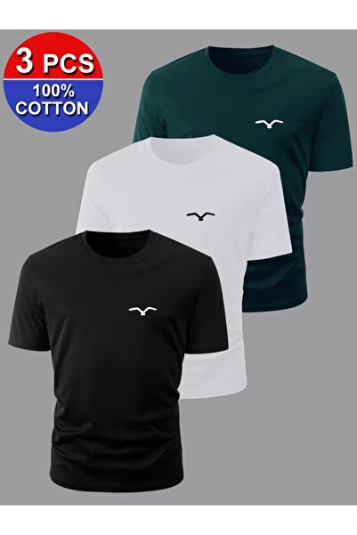 puolikuu Unisex Oversize T-shirt με στάμπα πουλιού σε σχήμα Tshirt PLK