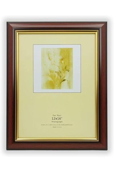 Decorhills إطار صور زجاجي مستطيل مع خشب، للتعليق على الحائط، مناسب للصور مقاس...