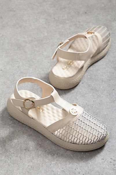 Mc vay Shoes Orthopedic Sole 007 Harbul Buckle Detailed Closed Toe Stylish Wo...