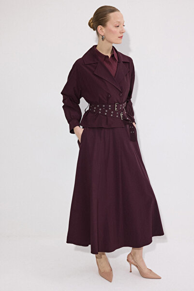 Touché Privé بدلة تنورة سترة بحزام