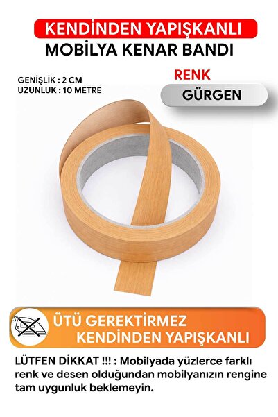 FixCaps Mobiya Kenar Bandı,Kendinden Yapışkanlı . GÜRGE ,Dekoratif Şerit 2cmx...