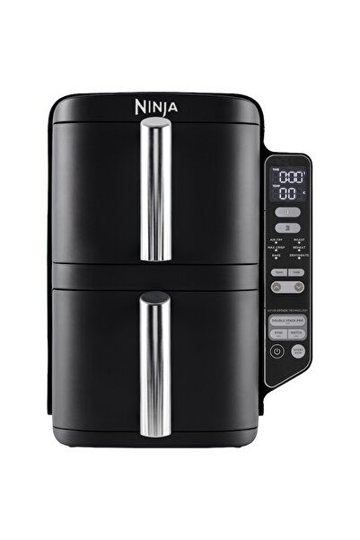 NINJA Friteuză cu aer cald Double Stack SL300, 2470W, 7.6L, 2 tăvi suprapuse ...