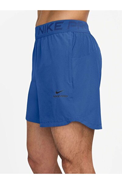 Nike Pro Dri-FIT 6" Short Erkek Mavi Şort REDSPORT