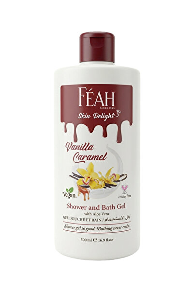 FEAH Vanilla Body Shower & Bath Gel 500ML - Soft & Creamy Fragrance Body Clea...