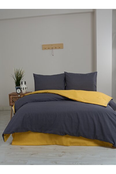 Bella Home طقم غطاء لحاف مزدوج بلون واحد من نيو بوكس |   ملمس ناعم |   تصميم ...