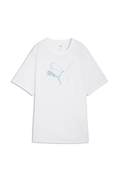 Puma Γυναικείο μπλουζάκι Evostripe Graphic σε λευκό casual στυλ 69189602