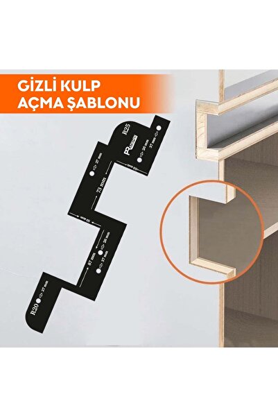 pratikmen SL0546 Gizli Kulp Açma Şablonu