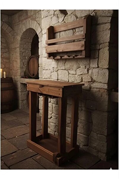 Kolakolçak Dekoratif Ahşap Masa Bar