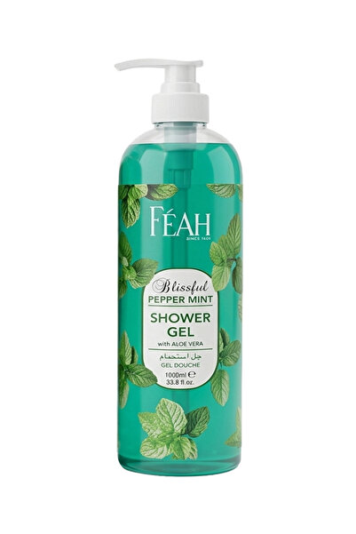 FEAH Peppermint Body Shower Gel 1000ML - Cooling & Refreshing Body Wash