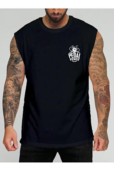 SUNFREE تي شيرت رجالي كبير الحجم مطبوع عليه PEDAL BIKE للملابس الرياضية بدون ...