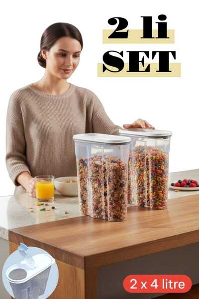 Herza House 2 Food Storage Containers - 4 Liters