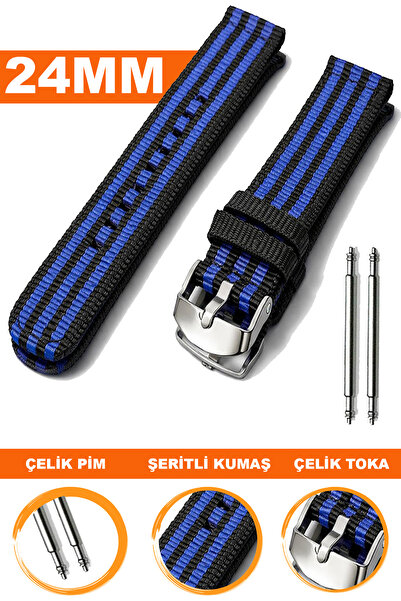 COBRA 24mm Compatible with Watches Nato Fabric Textile Watch Band Strap F32Gr
