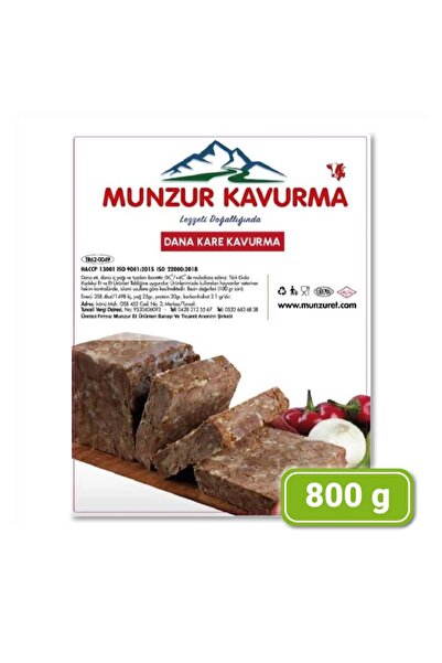 MUNZUR ET Munzur Dana Kare Kavurma 800 gr