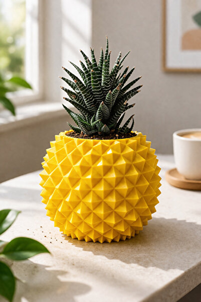 Otscraft Studio Ananas Formlu Sukulent Saksısı I Kaktüs Saksısı