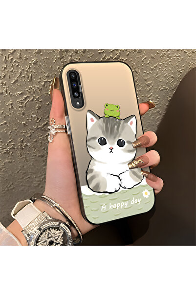 Hontinga حافظة هاتف سامسونج جالاكسي A50s متوافقة مع الحواف السيليكونية الصلبة...