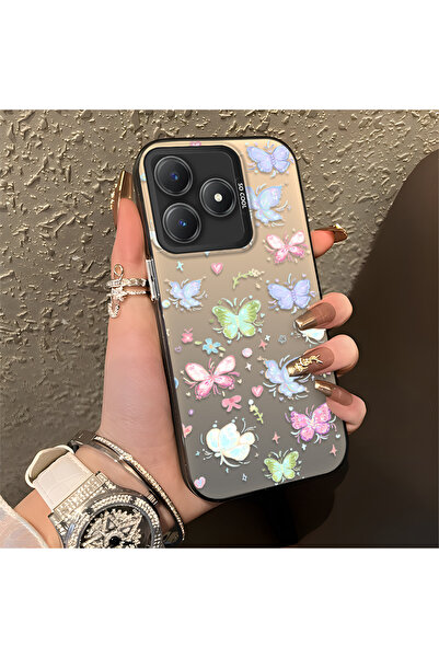 Hontinga حافظة هاتف Realme Note 60 متوافقة مع الحافة السيليكونية الصلبة والمض...