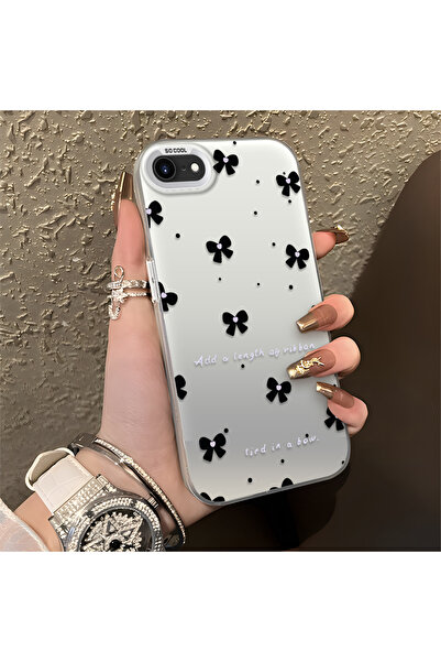 Hontinga iPhone 8 Compatible Silicone Edge Hard Back Anti-Fall Phone Case Sma...