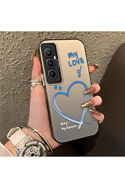 Hontinga حافظة هاتف Realme C65 4G متوافقة مع السيليكون ذات الحواف الصلبة ومضا...