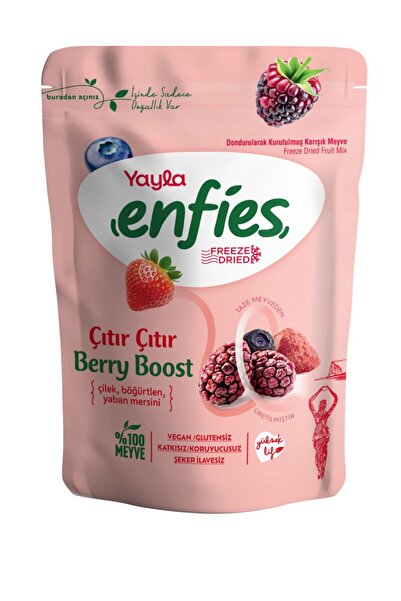 Yayla ENFİES FREEZE DONDURULARAK KURUTULMUŞ KARIŞIK MEYVE 15GR